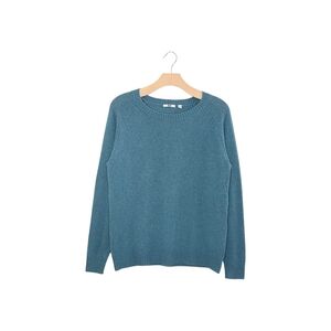 Uniqlo Teal Blue Wool Blend Crew Neck Long Sleeve Knit Sweater
